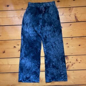 Coin 1804 Women's Black & Gray Tie-Dye Lounge Pants Size Small